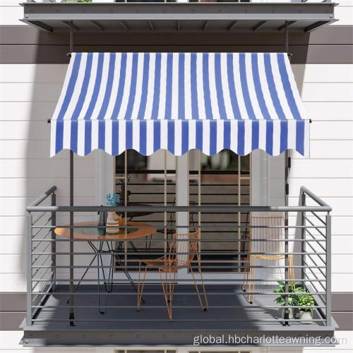 Freestanding Diy Patio Clamp Awning Vertical Manual Retractable Balcony Clamp Awning Manufactory